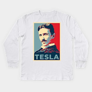 Nikola Tesla Kids Long Sleeve T-Shirt